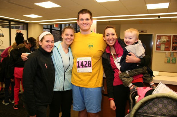 Laura Eddington, Rachelle and Stephen Klobe, Katie Feger and Logan
